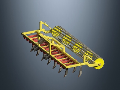 Modern cultivator 3d model