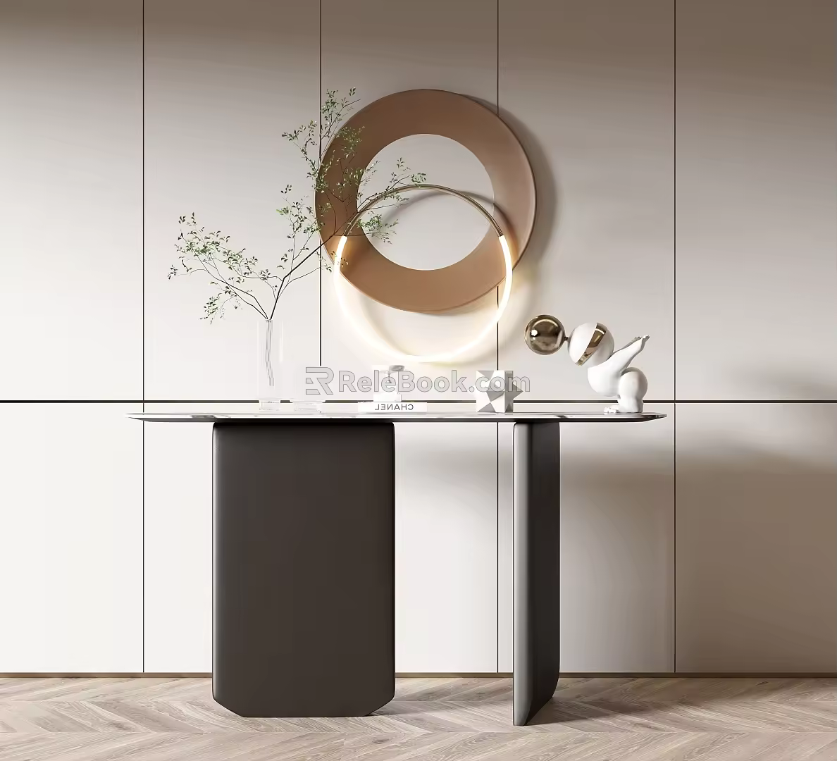 End View Desk 3d model