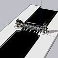 New Chinese-style Sluice Covered Bridge Sluice 3d model