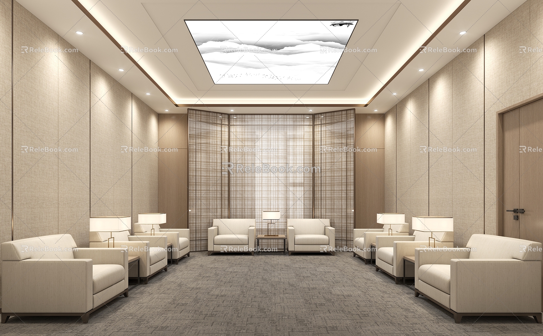 Meeting room Reception room Meeting room Reception room Sofa 3d model