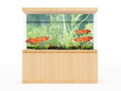 Modern Fish Tank Home Fish Tank 3d model