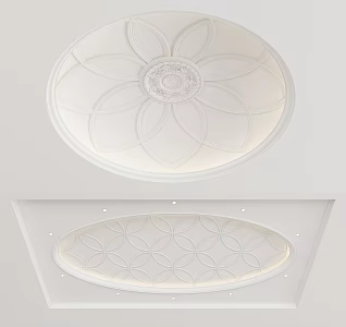 European-style ceiling 3d model