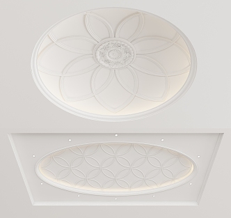 European-style ceiling 3d model