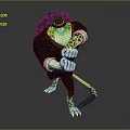 Anthropomorphic Leopard Character In Black Suit With Yellow Spots Standing Pose Design