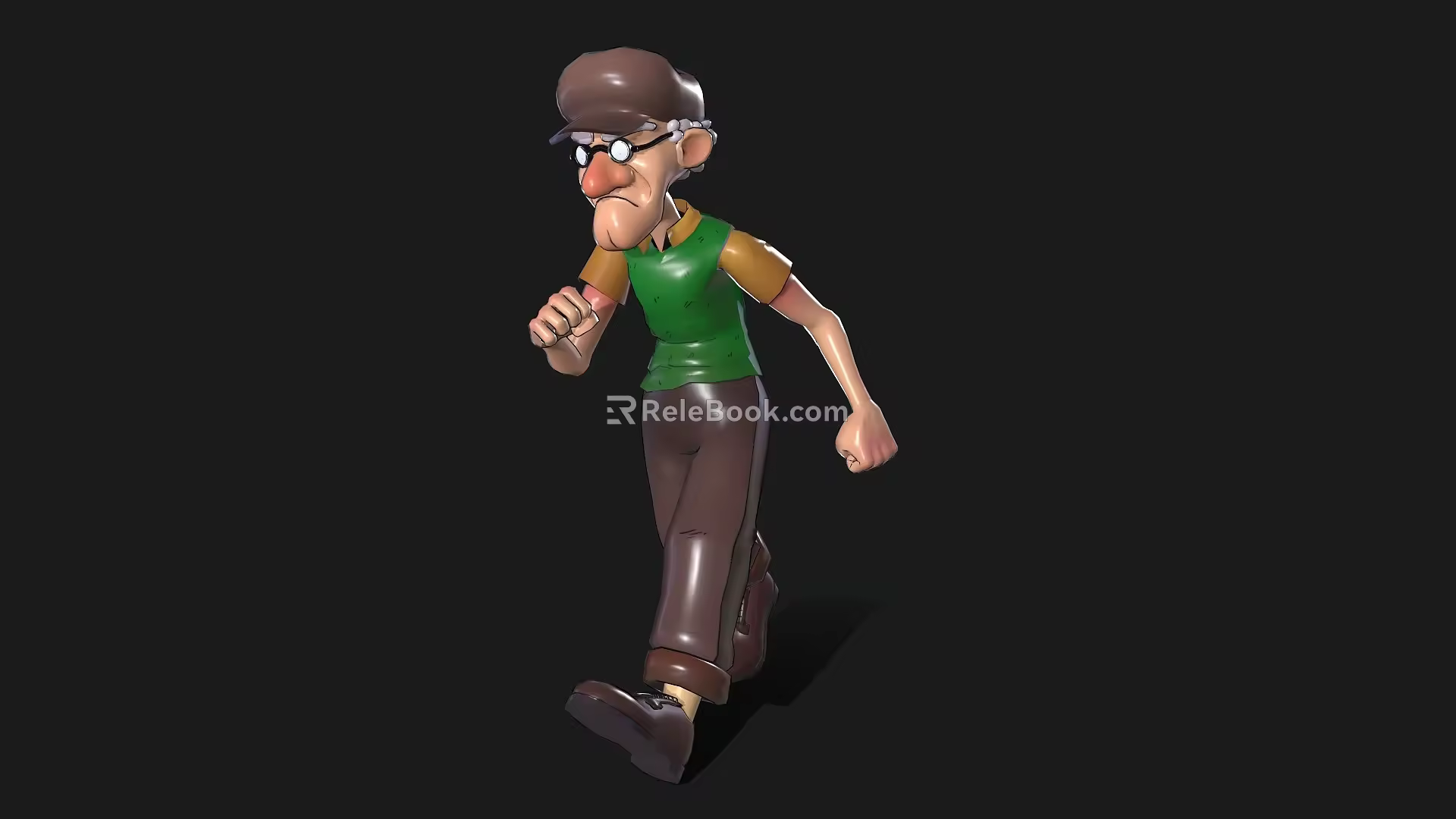 Cartoon Old Man Cartoon Characters Character Men Cartoon Characters Running Animation Game Characters Modern Characters Grandpa 3d model