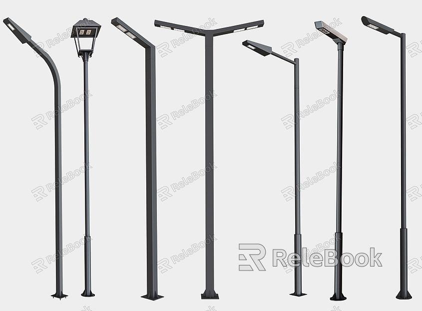 Modern street lamp outdoor lamp landscape lamp high pole lamp model