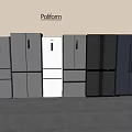 Poliform Refrigerators And Freezers With Different Modern Designs And Color Choices