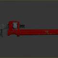 Red Metal Adjustable Pipe Wrench Professional Industrial Heavy Duty Repair Hardware Tool