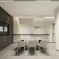 Modern Specialty Store Interior Design with Reception Desk Display Area and Ambient Lighting