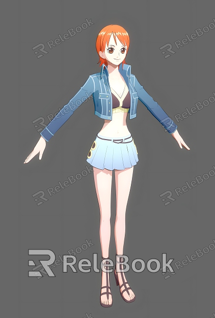 One Piece King Nami One Piece King Nami Beauty Female Pirate Sexy Animation Cartoon Movie Game Can Do Action model