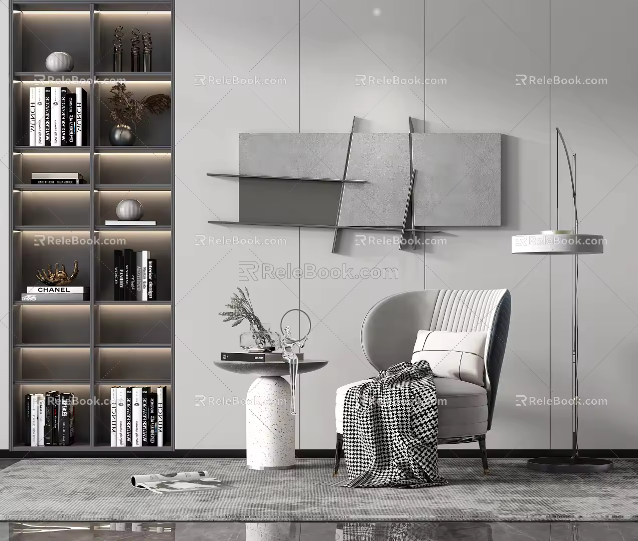 Modern single sofa 3d model