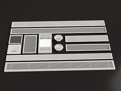 Air conditioning air outlet modern frame air outlet exhaust outlet model