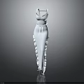 Elegant White Sleeveless Dress With Ruffled Waist And Layered Hem Design