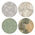 Round carpet 3d model