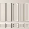 White Gypsum Molding With Elegant Ornate Patterns For Interior Wall Decor 3d model