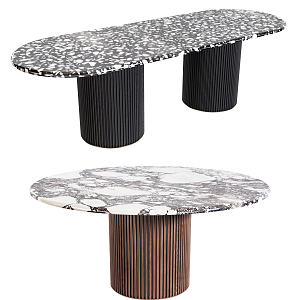 Modern dining table 3d model