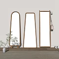 modern mirror full-length mirror 3d model