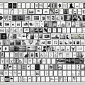 Black and White Style Decorative Paintings Wall Decor SU Models Collection