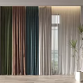 Modern Curtains 3d model