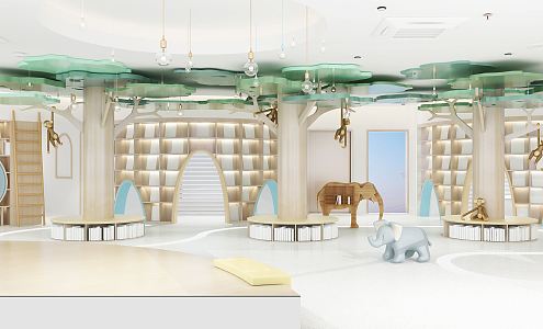 Modern Kindergarten Hall 3d model