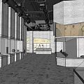 Spacious Museum Exhibition Hall With Glass Display Cases And Ancient Artifacts