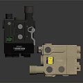 Industrial Mechanical Valves In Black And Beige With Control Knobs And Ports 3d model