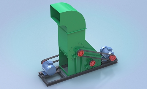 Bipolar Crusher Crushing Equipment 3d model