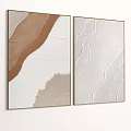 Modern Abstract Textured Wall Art Paintings With Various Color Frames