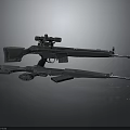 High Quality Tactical Rifle With Scope Magazine Adjustable Stock And Long Barrel