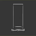 White Metal Frame Trolley Featuring Sydney College Logo And Wheels Design