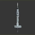 Modern Starter Bottle Starter Red Wine Starter 3d model