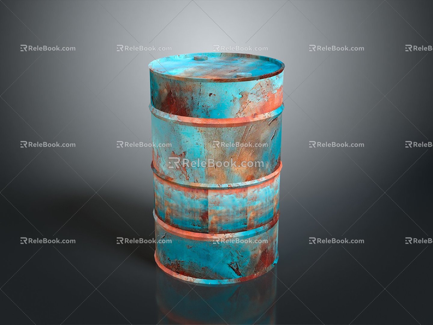 Metal Drum Iron Drum Old Iron Drum Big Iron Drum Removable Metal Drum Oil Drum Oil Drum Gasoline Drum 3d model