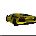 Yellow Luxury Sports Car Featuring Open Scissor Doors And Sharp Headlights Design