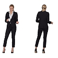 Fashion Women Business Office Characters Temperament Beauty Standing Posture Women Women Secretary 3d model