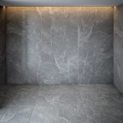 Gray Textured Marble Stone Wall And Floor Tiles For Interior Decoration 3d model
