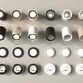 Modern Sleek Downlights And Spotlights In Black White Gold Styles For Home Interior Lighting