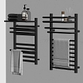 Towel Rack Electric Heating Towel Rack Towel Rack Storage Rack Bathroom Supplies 3d model