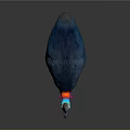 Vibrant Cassowary With Blue Feathers Red Wattles And Distinctive Casque On Gray Background