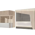 Modern Bar Counter Bar Counter Front Desk Reception Desk Reception Area Guard Pavilion Guard Hall Consultation Room 3d model