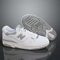White Gray Casual Sneakers Featuring Modern Design Brand Logo And Textured Sole