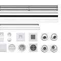 Different Types Of Air Conditioner Air Vents With Round Square And Rectangular Designs