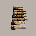 Assorted Condiment Bottles With Different Brands And Designs For Kitchen