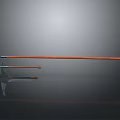 Two Traditional Weapons Featuring Long Shaft and Short Handle with Wooden and Metal Parts