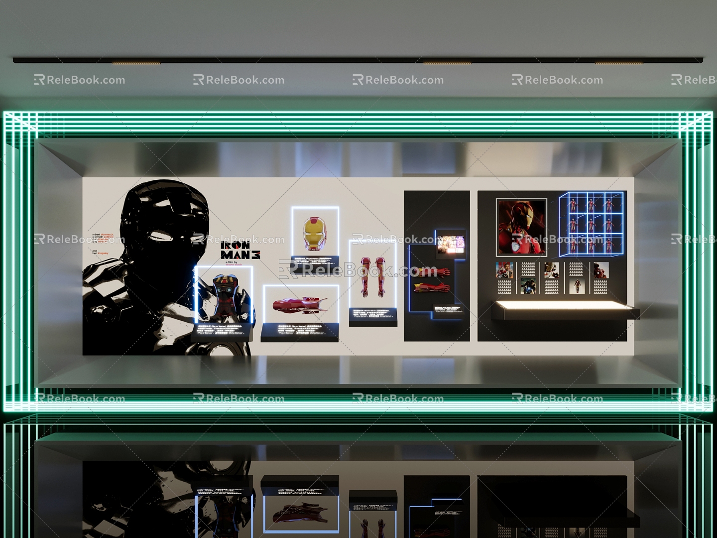 modern hand shop window 3d model