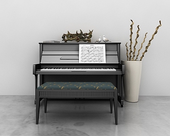 Modern Piano 3d model