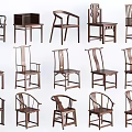 Classic Traditional Chinese Wooden Chairs With Various Designs And Structures