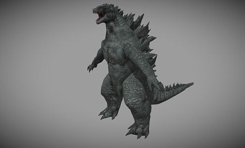 Godzilla Dinosaur Monster BOSS Alien Jurassic Tyrannosaurus Spinosaurus Low Face Number Low Model Simple Model Game Movie Level Realistic 3d model