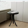 Modern Round Side Table 3d model
