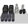 ABS Food Storage Containers Set With Metal Bottles And Cups For Kitchen Use