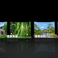 Outdoor Healthy Environment Photo Check In Spot With Greenery Sunlight And Bicycle